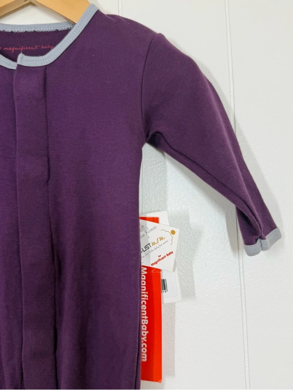 NEW Magnificent Baby Magnetic Purple Footie